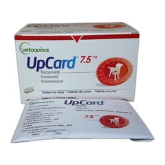 АПкард (UpCard Vetoquinol) таблетки для собак, 7,5 мг х 10 таблеток 3224 фото