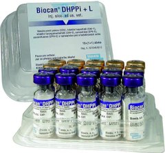 Вакцина Біокан DHPPI+L 1доза/1мл (чума,ларинготр-,інф.гепат-,парвовір-,парагр-,лептосп-) 2956 фото