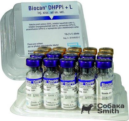 Вакцина Биокан DHPPI+L для собак, 1 мл (BioVeta) 2956 фото
