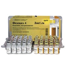 Вакцина Фелоцел-4 для кошек, 1 доза 1 мл (Zoetis) 2979 фото