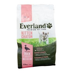 Сухой корм Эверленд (Everland) для котят с уткой 1,5кг 3513 фото