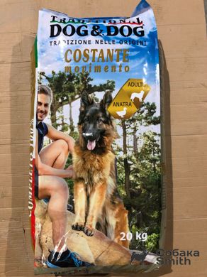 Корм для собак Dog&Dog Costante Movimento с мясом утки 20 кг 2524 фото