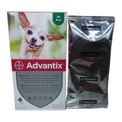 Адвантикс для собак до 4 кг, 4 пипетки 2636 фото