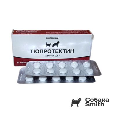 Тиопротектин для собак и кошек, 20 таблеток 3290 фото