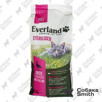 Корм для стерилизованных кошек Эверленд с уткой 15кг 3394 фото